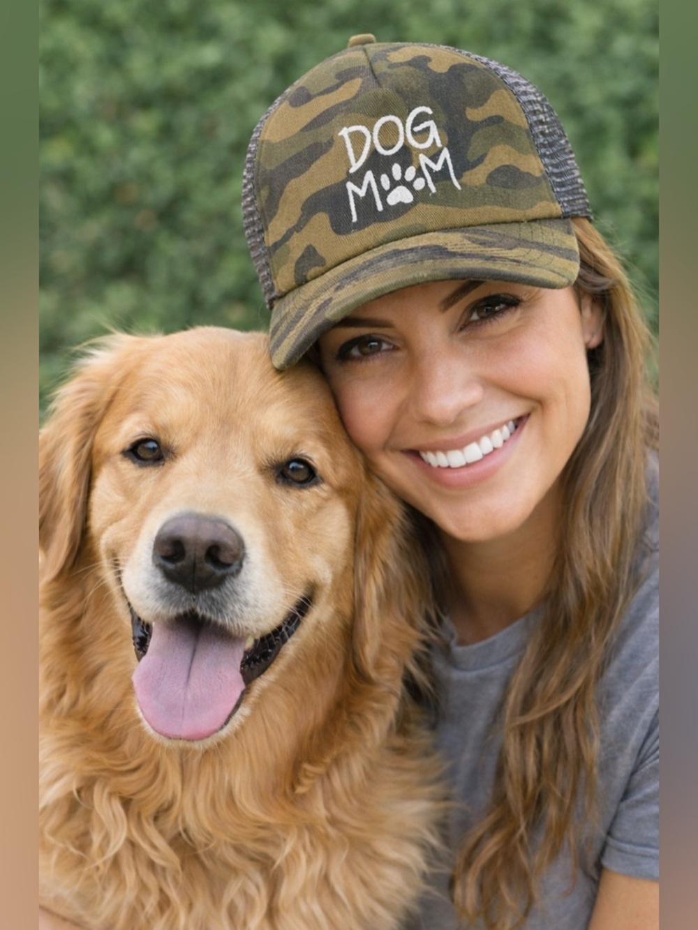 NWT Dog Mom Camo Trucker Hat women’s